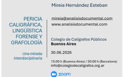 El documento escrito desde una mirada interdisciplinaria: aportes de la grafología, la pericia caligráfica y la lingüística forense